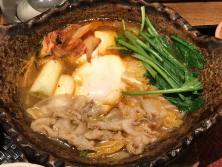 A little spicy pork miso stew at Ootoya