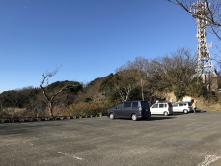 parking lot of Hiroyama park in Zushi
