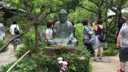 Buddha statue at Tokeiji temple in Kamakura