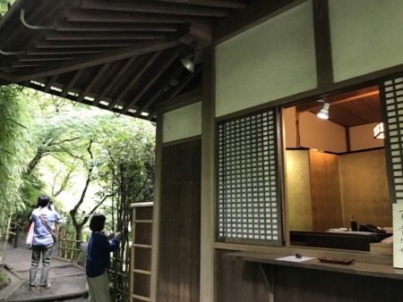 Entrance of the inner garden at Meigetsuin in Kamakura