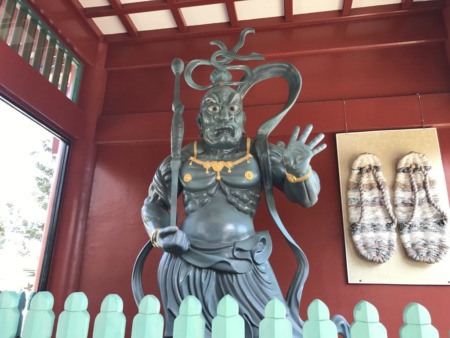 Kongo Rikishi statue at Heiwa Koen Park