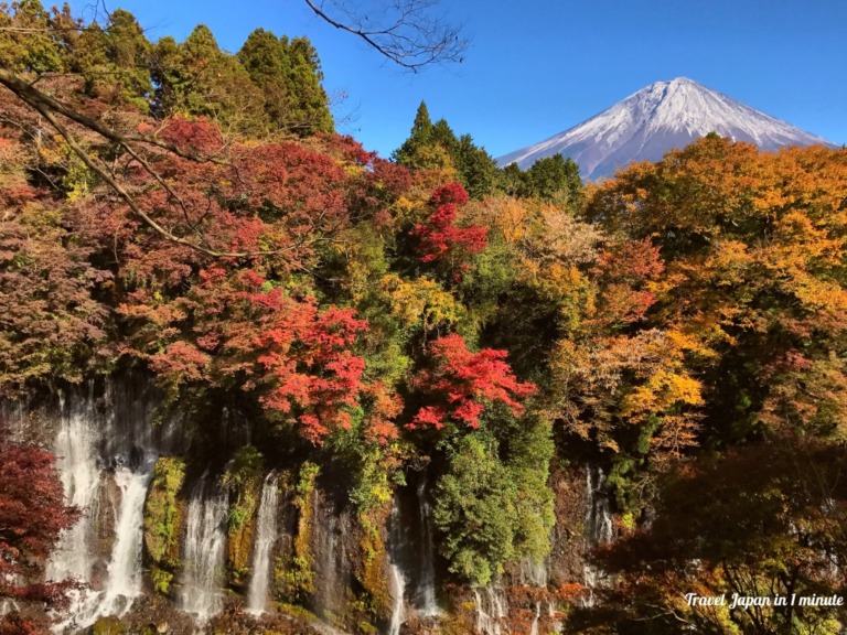 Shiraito Falls and Mt.Fuji