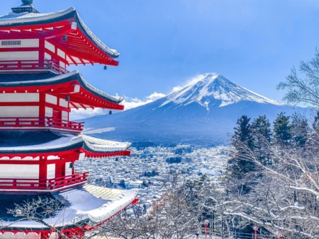 Snowscape of Ayakurayama Sengen Park